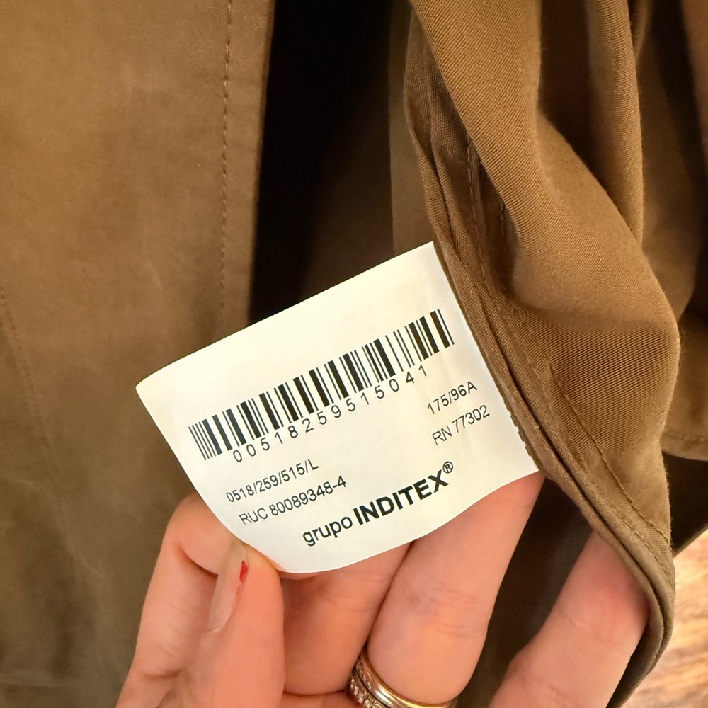 Zara Womens Collection Oversized Water Repellent Trench Coat - Picture 5 of 7